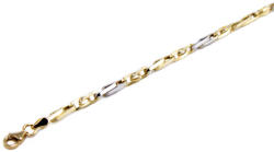 Ékszershop Bicolor arany csúsztatott szemes karlánc (1328397)