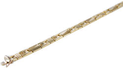 Ékszershop Fényes és matt stiftes arany karlánc (1325512)