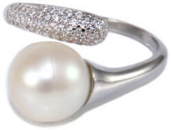 Ékszershop Gyöngyös-köves ezüst gyűrű (2181541)