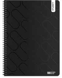 ICO Spirálfüzet, A4, vonalas, 100 lap, ICO "Student Premium", vegyes színek (TICSSFV100) - tintasziget