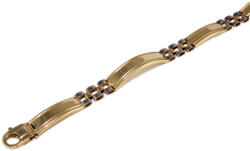 Ékszershop Bicolor stiftes férfi arany karlánc (1328905)