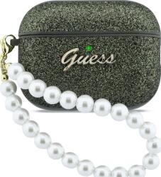 Guess Glitter Pearl Strap husă pentru AirPods Pro 3 khaki (GUAP3GLGPSA)