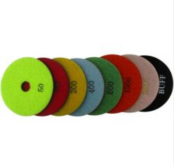 Corax Pro 23007 Gyémánt polírozó korong, nedves Ø125 mm 8 db-os készlet (23007.125.SATZ)