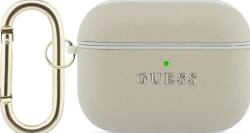 Guess Grained Classic Logo Hook husă pentru AirPods Pro 3 aurie (GUAP3PGUGMD)