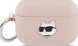 Karl Lagerfeld Husă Karl Lagerfeld Monogram Choupette Head pentru AirPods Pro 3 roz