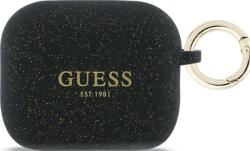 Guess husă din silicon cu sclipici Ring pentru AirPods Pro 3 neagră (GUAP3SGGEK)