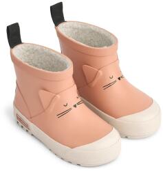 Liewood gyerek gumicsizma Jesse Cat Thermo Rainboot - narancssárga 25