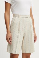 Fracomina vászonkeverék rövidnadrág - bézs 40