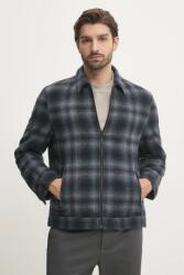 Pepe Jeans gyapjú ingkabát MARRINGTON - sötétkék M