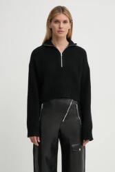 Nanushka gyapjú pulóver SONORE - fekete M