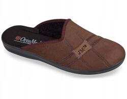  Barna színű, velúr férfi papucs (MJT305)