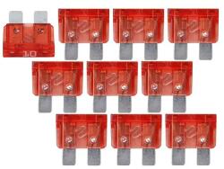 Set 10 sigurante 10A auto midi 19x13mm rosu BEZ4011-10-10 (BEZ4011-10-10)