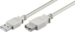  Cablu prelungitor 50cm USB-A 2.0 mama - USB-A 2.0 tata crem (EL-2743)