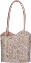 Rea Moda Olasz bőr 238 púder virágos táska