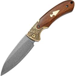 HARAHU Outdoor összecsukható kés WG748 - Barna / Arany KP39537