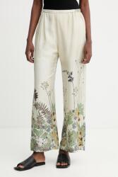 MUNTHE selyemnadrág FABERT - zöld 34