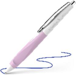 Schneider Golyóstoll, 0, 5 mm, nyomógombos, fehér-rózsaszín tolltest, SCHNEIDER Haptify , kék (135328) - papir25