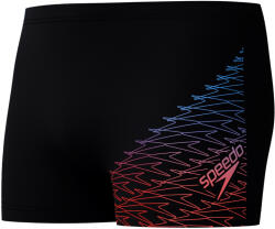 Speedo medley logo aquashort black/blue/red xxl - uk40