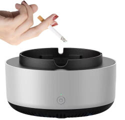 Pingyang Rongrong Handicraft Factory Intelligens önkioltó autós hamutartó - Öntisztuló, aromabetéttel, füstmentes megoldás, hordozható, kényelmes használat otthon és autóban (783159)