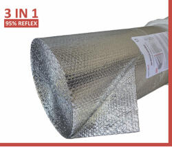 Reflexx Kétoldalas Hőtükrös Légpárnás Fólia 50 m2 - Reflexx Double Prémium
