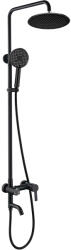 Cerano - Ennio fali zuhanyoszlop - kádhoz való forgócsaptelep - matt fekete