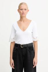 Twinset pamut póló - fehér M - answear - 25 590 Ft