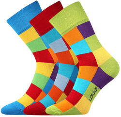 Lonka 3PACK boldog zokni Lonka többszínű (Decube)
