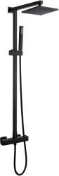 Cerano - Elma fali zuhanyoszlop - termosztátos zuhanycsaptelep - matt fekete