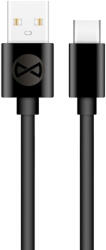 FL 1M C Típusú USB kábel fekete - GSM106365 (GSM106365)