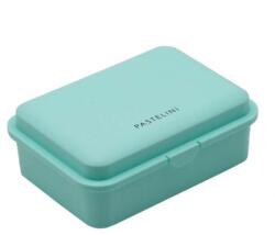 PASTELINi műanyag uzsonnásdoboz - 17x6x12, 5 cm - pasztell zöld (IMO-KPP-9-37825)