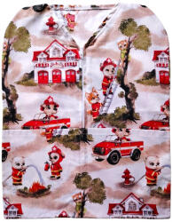  Vállfára húzható oviszsák - Cuki Tűzoltó állatok mintával