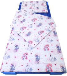  Unikornis - hattyú mintás 2 részes ovis garnitúra 90x130 cm