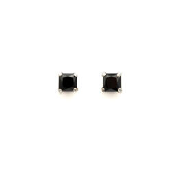 ElectraStore Cercei Din Argint Cu Piatra Neagra Marta (C4601)