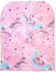  Pamut ovis vállfára húzható zsák - Unikornis és Hold mintás 40x50 cm