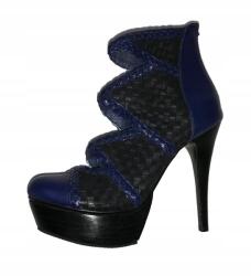  Kék magasszárú kivágott bokacsizma Two Lips 36 23cm (TwoLips)