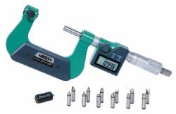 INSIZE Micrometru digital filete exterioare INSIZE 50-75 mm cu set 6 perechi de varfuri incluse (3581-S75)