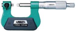 INSIZE Micrometru filete exterioare INSIZE 0-25 mm, rezolutie 0, 01 mm, cu arbore fix (3281-25A)