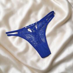  Csipkés tanga dupla pánttal blue-royal 113348