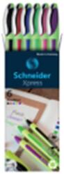 Schneider Tűfilc készlet, 0, 8 mm, SCHNEIDER "Xpress", 6 különböző szín (TSCXPR6) - officesprint