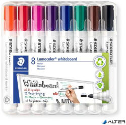 STAEDTLER Táblamarker készlet, 2 mm, kúpos, STAEDTLER "Lumocolor® 351", 8 különböző szín (351 WP8) - alter