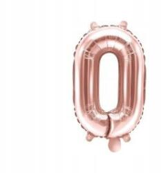 Party Deco Fólia lufi, rózsaarany, 35cm, 0
