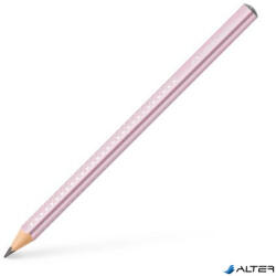 Faber-Castell Grafitceruza, B, háromszögletű, FABER-CASTELL "Sparkle Jumbo", metál rózsaszín (111661) - alter