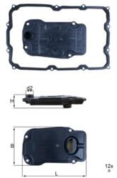 MAHLE Hydraulický filter automatickej prevodovky MAHLE HX 271D (HX 271D)