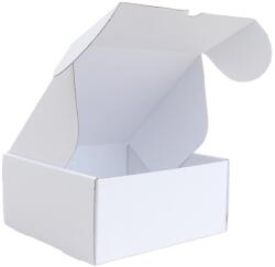 Szidibox Karton Csomagoló doboz, önzáró, postai kartondoboz 250x240x110mm fehér x (SZID-00573)