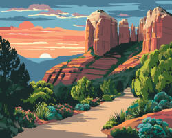 Alkotásutca Sedona - Számfestő készlet kereten 40x50