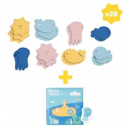 Badabulle Fürdőkönyv 2 narratív világ 20 db Badabulle puzzle (3661276175228)