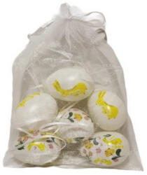 NTT Húsvéti tojás nyuszi mintás 4x6cm 6db/csomag