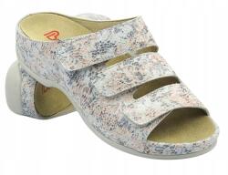 Berkemann Női Papucs Fehér Virágos Berkemann Franziska 01007-054 Bőr (01007-054.BIAŁE.KWIATY)