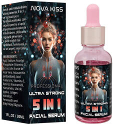 Nova Kiss Ser Facial Profesional Ultra Puternic 5 in 1 cu Efect Anti-Imbatranire NOVA KISS , 30 ml