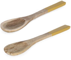 Bizzotto Set 2 linguri servire salata lemn mango maro email portocaliu 6, 5x1x28h (0550951) Tacam